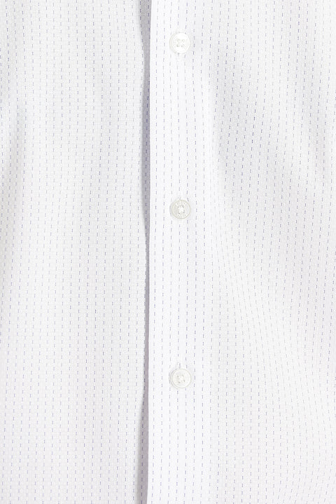 Mavi Uzun Kol Regular Fit Çizgili Pamuklu Gömlek