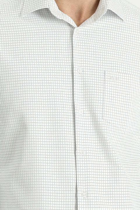 Black Long Sleeve Regular Fit Plaid Sport Cotton Shirt