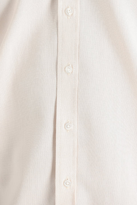 Açık Bej Uzun Kol Slim Fit Gömlek