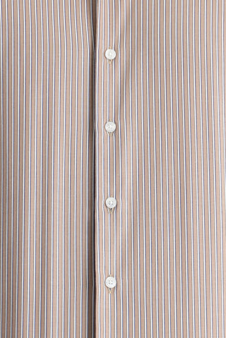  Orta Vizon Uzun Kol Slim Fit Dar Kesim Çizgili Gömlek