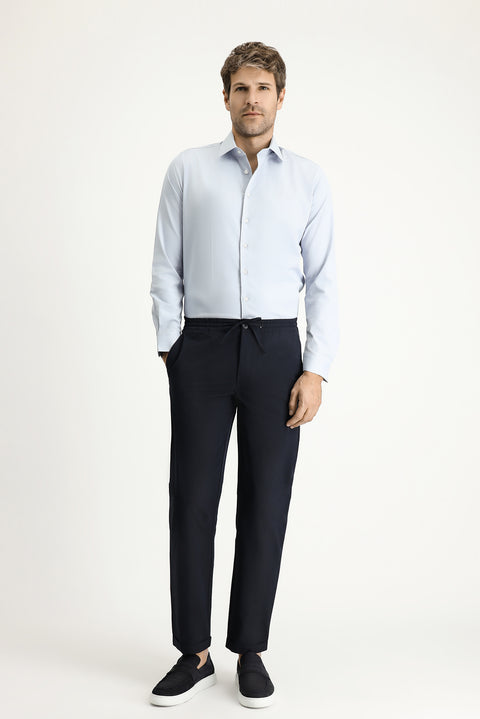 Light Grey Long Sleeve Slim Fit Classic Cotton Shirt