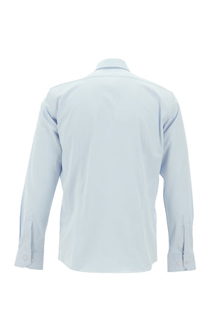  Açık Mavi Uzun Kol Slim Fit Dar Kesim Klasik Pamuklu Gömlek