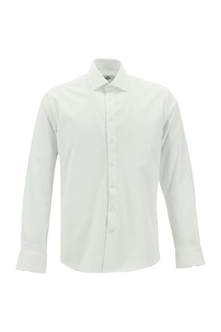  Beyaz Uzun Kol Slim Fit Dar Kesim Klasik Pamuklu Gömlek