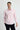 Toz Pembe Uzun Kol Slim Fit Dar Kesim Ekose Pamuklu Gömlek