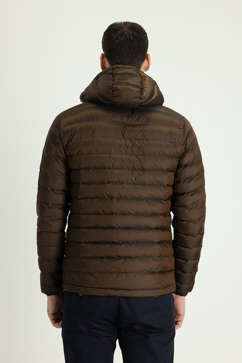 Tarçın  Slim Fit Dar Kesim Kapüşonlu Kapitone Spor Mont