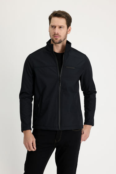 Siyah Slim Fit Dar Kesim Spor Mont