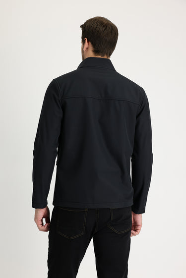 Siyah Slim Fit Dar Kesim Spor Mont