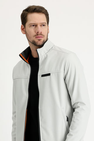  Açık Gri Slim Fit Dar Kesim Spor Mont