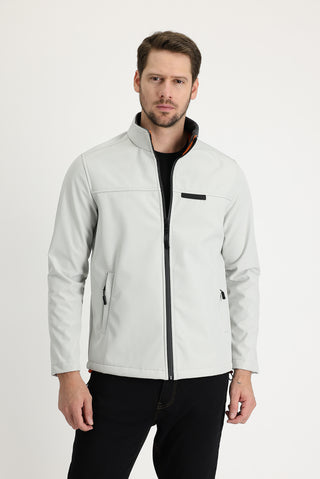  Açık Gri Slim Fit Dar Kesim Spor Mont