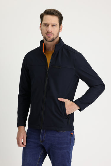 Koyu Lacivert Slim Fit Dar Kesim Spor Mont