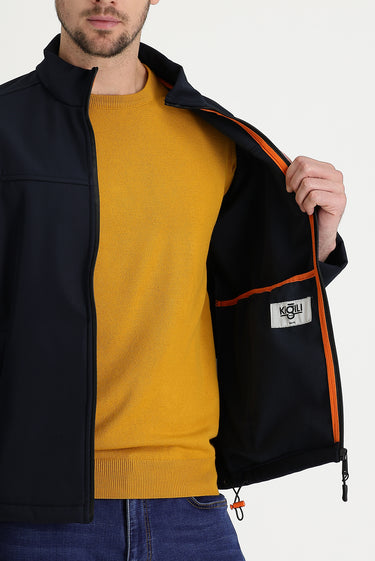 Koyu Lacivert Slim Fit Dar Kesim Spor Mont