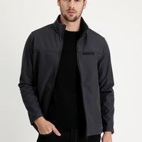 Orta Antrasit Slim Fit Dar Kesim Spor Mont