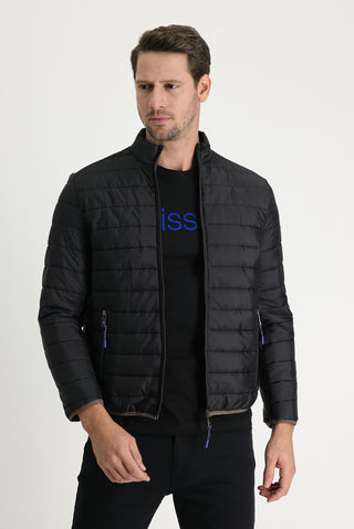  Siyah Kapitone Spor Mont