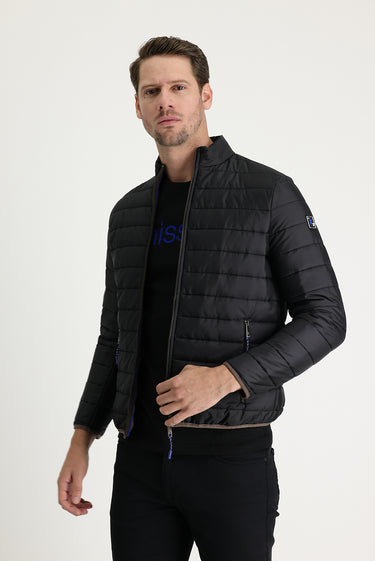 Siyah Kapitone Spor Mont