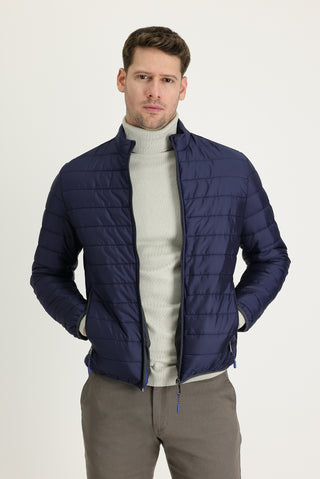  Koyu Lacivert Kapitone Spor Mont
