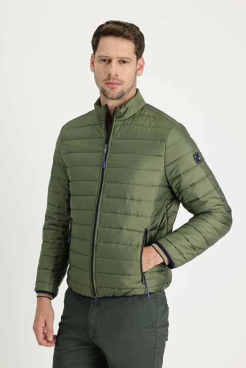 Koyu Yeşil Kapitone Spor Mont