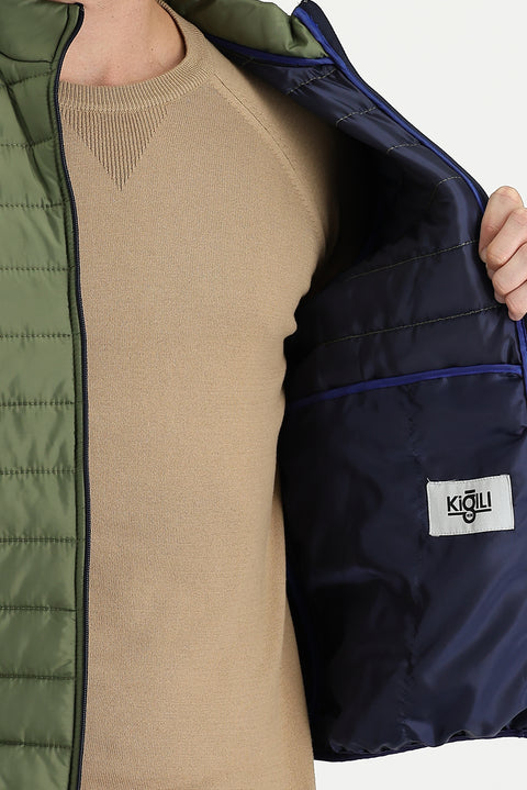 Koyu Yeşil Kapitone Spor Mont