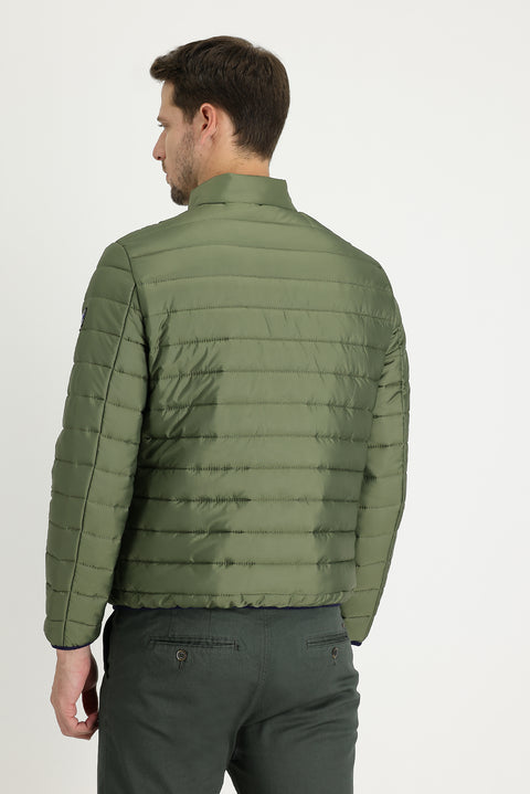 Koyu Yeşil Kapitone Spor Mont