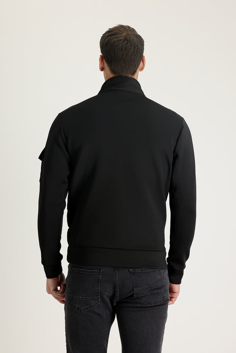 Black Quilted Sport Jacket