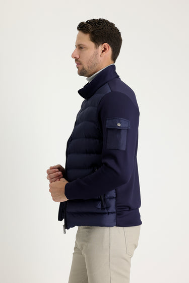 Açık Lacivert Kapitone Spor Mont