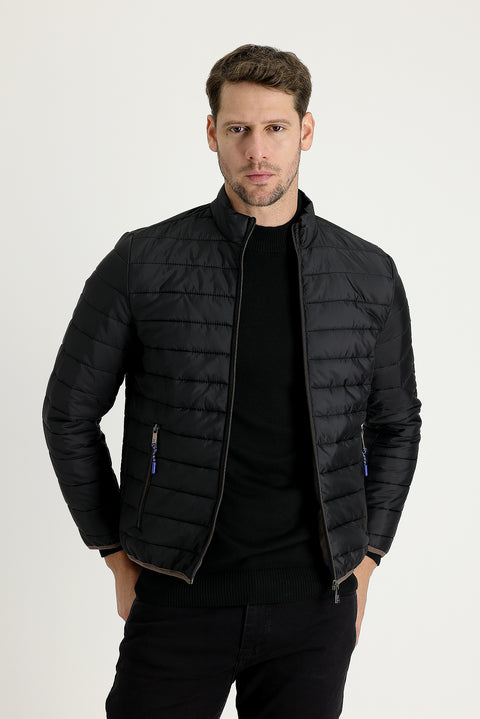 Siyah Kapitone Spor Mont