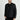 Siyah Slim Fit Dar Kesim Ribanalı Spor Mont