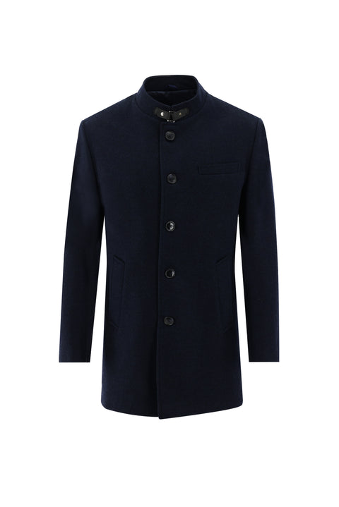 Koyu Lacivert Düz kaban