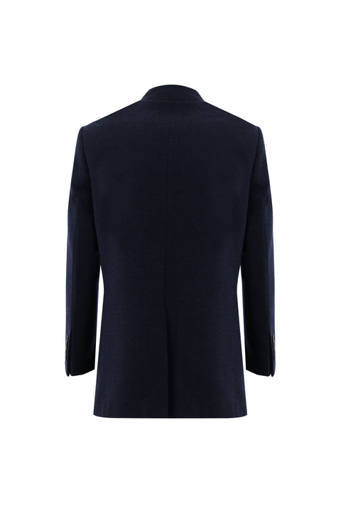 Koyu Lacivert Düz kaban