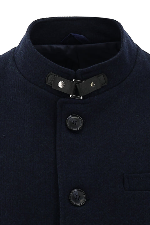 Koyu Lacivert Düz kaban