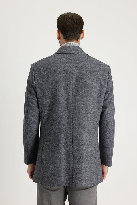 Medium Grey Plain Coat