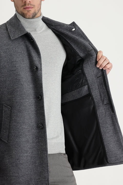 Medium Grey Plain Coat