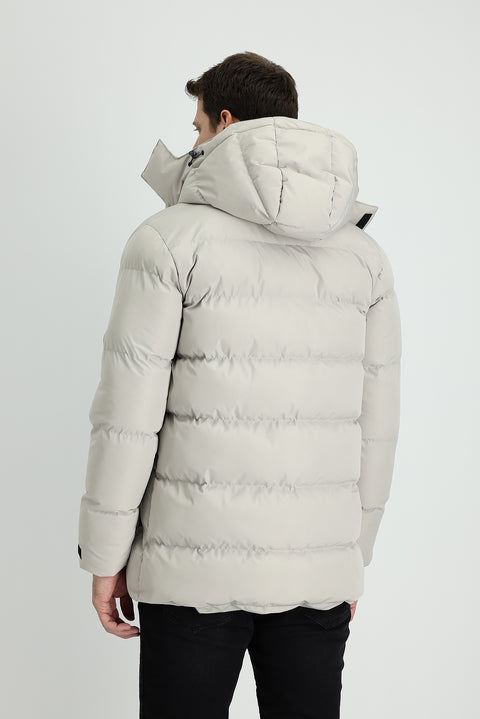 Taş Kapüşonlu Spor Şişme Kaban