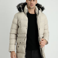 Taş Kapüşonlu Spor Şişme Kaban