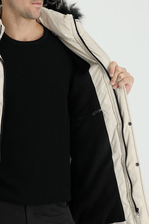 Taş Kapüşonlu Spor Şişme Kaban