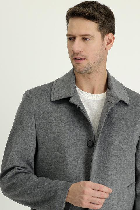 Orta Füme Klasik Palto