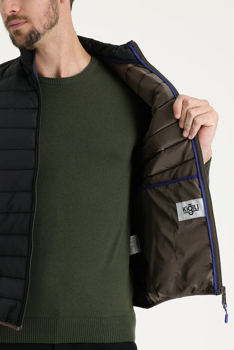 Siyah Kapitone Şişme Yelek