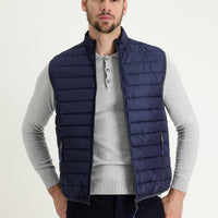 Koyu Lacivert Kapitone Şişme Yelek