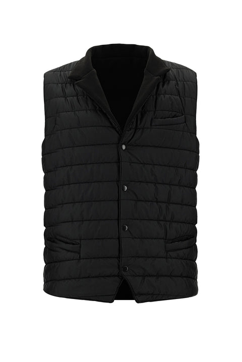 Black Reversible Sports Padded Vest