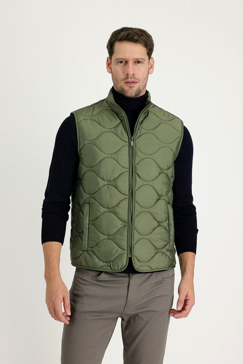 Orta Haki Spor Kapitone Yelek