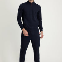 Koyu Lacivert Slim Fit Dar Kesim Sweatpant / Eşofman