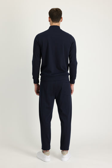 Koyu Lacivert Slim Fit Dar Kesim Sweatpant / Eşofman