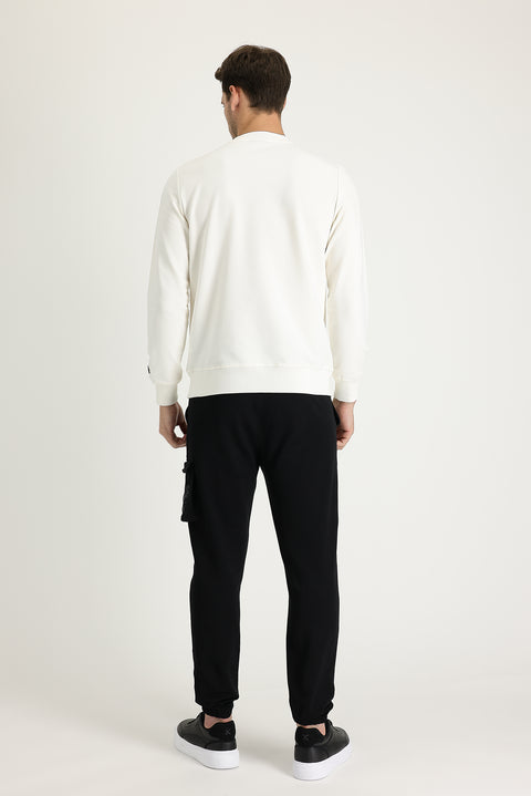 Siyah Slim Fit Dar Kesim Pamuklu Sweatpant / Eşofman Altı