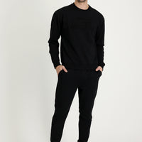Siyah Slim Fit Dar Kesim Sweatpant / Eşofman Altı