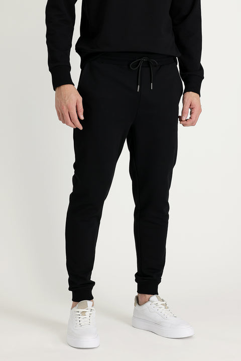Siyah Slim Fit Dar Kesim Sweatpant / Eşofman Altı