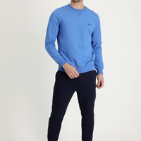 Orta Lacivert Slim Fit Dar Kesim Pamuklu Sweatpant / Eşofman Altı