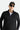 Siyah Yarım Fermuarlı Nakışlı Polar Sweatshirt