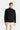Siyah Yarım Fermuarlı Nakışlı Polar Sweatshirt