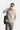 Orta Gri Melanj Yarım Fermuarlı Nakışlı Polar Sweatshirt