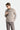 Orta Gri Melanj Yarım Fermuarlı Nakışlı Polar Sweatshirt