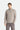  Orta Gri Melanj Yarım Fermuarlı Nakışlı Polar Sweatshirt